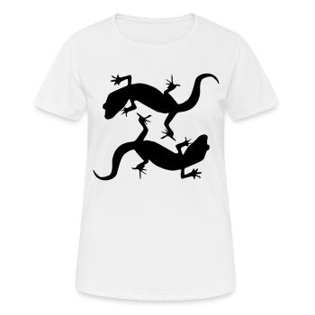 geckos - Women's Breathable T-Shirt - white - Front - AI Model Female 172 dark (172cm)