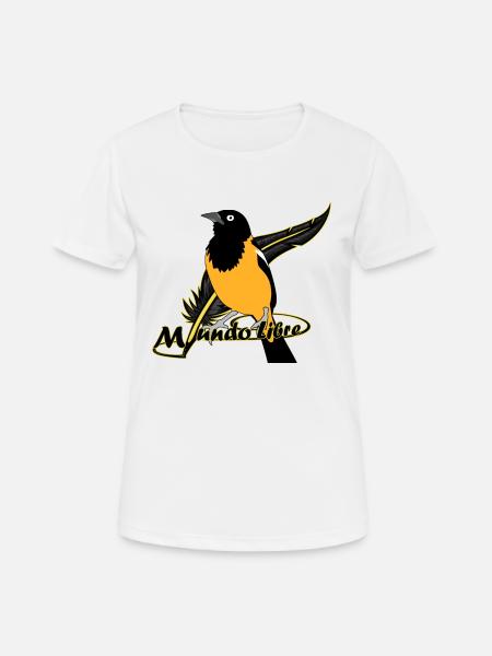 Oiseau Turpial - T-shirt respirant Femme - blanc