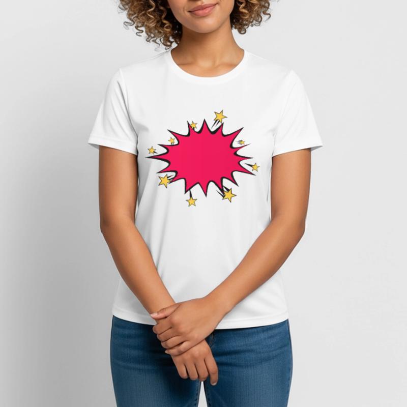 bubble explosion star eclate drawing Women's Breathable T-Shirt
