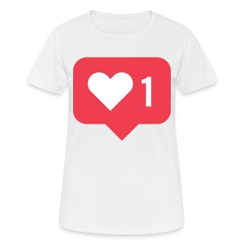 Like Icon - Women's Breathable T-Shirt - white - Front - AI Model Female 172 dark (172cm)