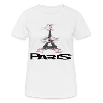 Paris - Frauen T-Shirt atmungsaktiv - Weiß - Vorne - AI Model Female 172 dark (172cm)