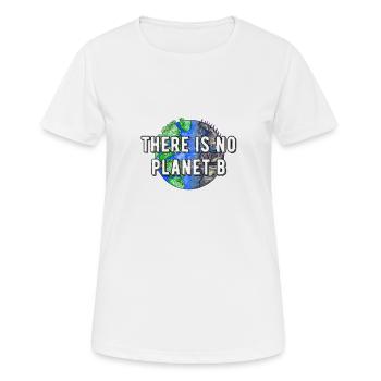 Il n'y a pas de planète B pour sauver la planète durable - T-shirt respirant Femme - blanc - Devant - AI Model Female 172 dark (172cm)