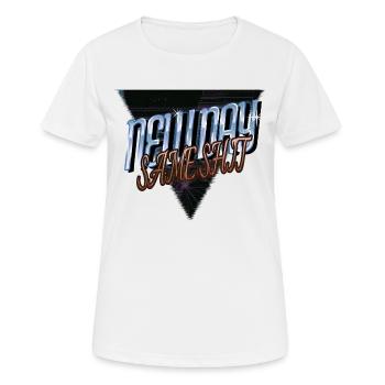 humour amour heureux génial amusant déclaration défensive - T-shirt respirant Femme - blanc - Devant - AI Model Female 172 dark (172cm)