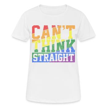 Straight Love Parade Pride Gender Regenbogen CSD - Frauen T-Shirt atmungsaktiv - Weiß - Vorne - AI Model Female 172 dark (172cm)