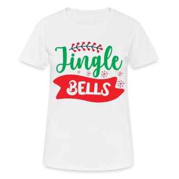 Jingle bells - humour noël - T-shirt respirant Femme - blanc - Devant - AI Model Female 172 dark (172cm)