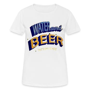 maillots de bain drôles de maillots de bain ours - T-shirt respirant Femme - blanc - Devant - AI Model Female 172 dark (172cm)