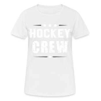 Équipe de hockey - T-shirt respirant Femme - blanc - Devant - AI Model Female 172 dark (172cm)