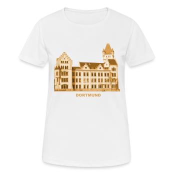 Château de Dortmund Hörder Rhénanie-du-Nord-Westphalie - T-shirt respirant Femme - blanc - Devant - AI Model Female 172 dark (172cm)