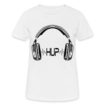 Kopfhörer Casque Auriculares Casque HUP!! - T-shirt respirant Femme - blanc - Devant - AI Model Female 172 dark (172cm)