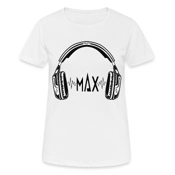 Kopfhörer MAX 300 Kopfhörer Headphones Auriculares - Women's Breathable T-Shirt - white - Front - AI Model Female 172 dark (172cm)
