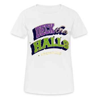 Dictons Chambre à coucher Humour Chiens Propriétaire Arbre de Noël - T-shirt respirant Femme - blanc - Devant - AI Model Female 172 dark (172cm)