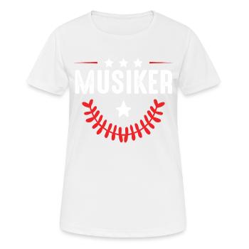 Musiker Beruf - Frauen T-Shirt atmungsaktiv - Weiß - Vorne - AI Model Female 172 dark (172cm)