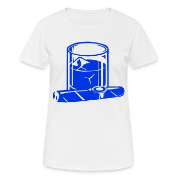 Zigarre - Frauen T-Shirt atmungsaktiv - Weiß - Vorne - AI Model Female 172 dark (172cm)
