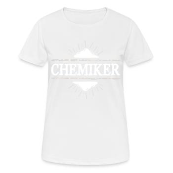 Chemiker Beruf - Frauen T-Shirt atmungsaktiv - Weiß - Vorne - AI Model Female 172 dark (172cm)