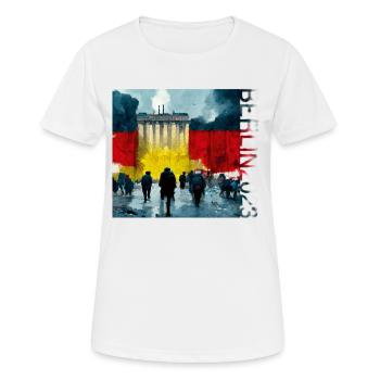 Le nouveau Mitte 192 de Berlin - T-shirt respirant Femme - blanc - Devant - AI Model Female 172 dark (172cm)
