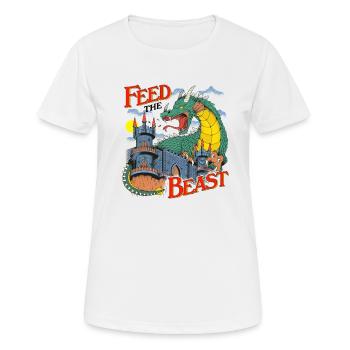 Feeding the beast - Women's Breathable T-Shirt - white - Front - AI Model Female 172 dark (172cm)