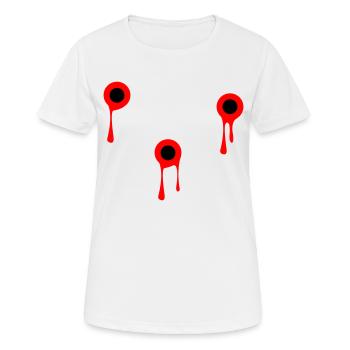 Coups - T-shirt respirant Femme - blanc - Devant - AI Model Female 172 dark (172cm)
