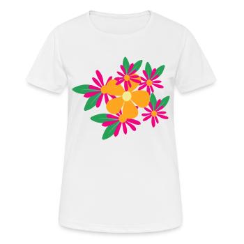 Flower Flower Plant - Women's Breathable T-Shirt - white - Front - AI Model Female 172 dark (172cm)