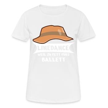 Dancing Dance Music - Frauen T-Shirt atmungsaktiv - Weiß - Vorne - AI Model Female 172 dark (172cm)