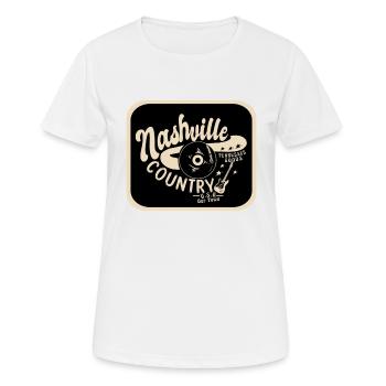 Nashville Urlaubsziel Symbol - Frauen T-Shirt atmungsaktiv - Weiß - Vorne - AI Model Female 172 dark (172cm)