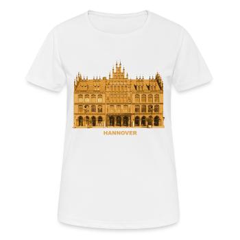 Hannover Altes Rathaus Niedersachsen - Frauen T-Shirt atmungsaktiv - Weiß - Vorne - AI Model Female 172 dark (172cm)