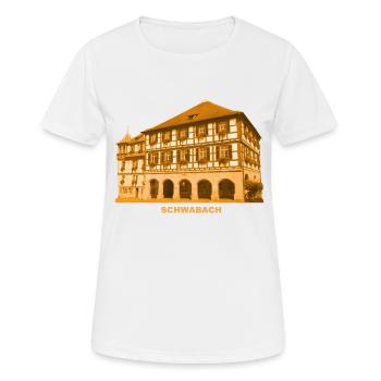 Mairie de Schwabach, Moyenne-Franconie, Bavière - T-shirt respirant Femme - blanc - Devant - AI Model Female 172 dark (172cm)