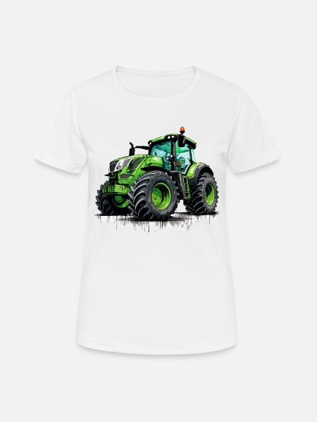 Bauern & Landwirt Traktor Geschenk für Bauer - Frauen T-Shirt atmungsaktiv - Weiß