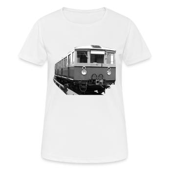 S-Bahn Berlin Triebwagen Eisenbahn Oldtimer - Frauen T-Shirt atmungsaktiv - Weiß - Vorne - AI Model Female 172 dark (172cm)