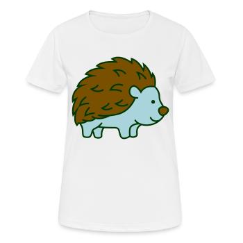 igel - Frauen T-Shirt atmungsaktiv - Weiß - Vorne - AI Model Female 172 dark (172cm)