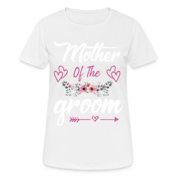 Mère de la mariée marié - T-shirt respirant Femme - blanc - Devant - AI Model Female 172 dark (172cm)