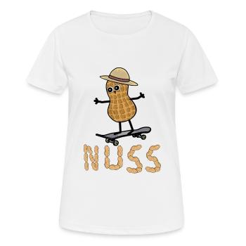 Cacahuète Patineuse Patinage Adolescents Enfants Enfant - T-shirt respirant Femme - blanc - Devant - AI Model Female 172 dark (172cm)
