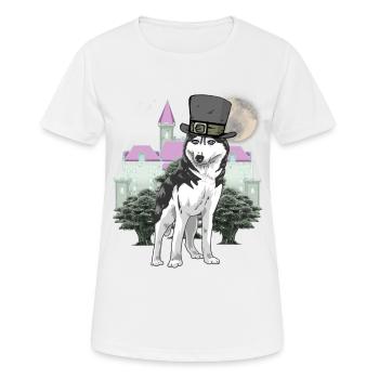 Loup Fantasy Loups Conte de fées Personnage Conte de fées Château - T-shirt respirant Femme - blanc - Devant - AI Model Female 172 dark (172cm)