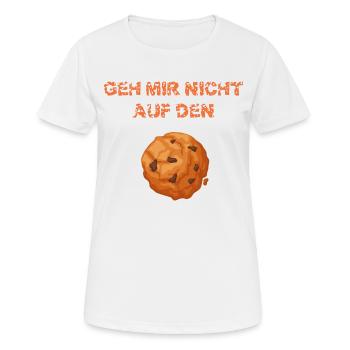 Keks - Frauen T-Shirt atmungsaktiv - Weiß - Vorne - AI Model Female 172 dark (172cm)