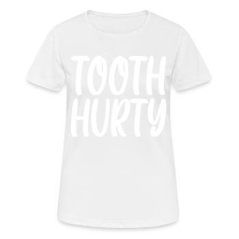 Dent blessée - T-shirt respirant Femme - blanc - Devant - AI Model Female 172 dark (172cm)