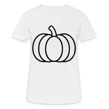 citrouille - T-shirt respirant Femme - blanc - Devant - AI Model Female 172 dark (172cm)