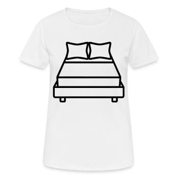 lit - T-shirt respirant Femme - blanc - Devant - AI Model Female 172 dark (172cm)