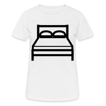 lit - T-shirt respirant Femme - blanc - Devant - AI Model Female 172 dark (172cm)