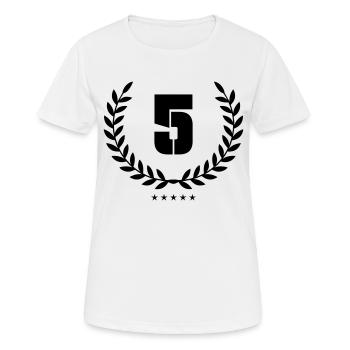 kranz 5 - Frauen T-Shirt atmungsaktiv - Weiß - Vorne - AI Model Female 172 dark (172cm)