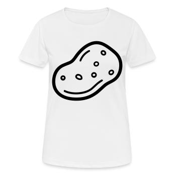 Kartoffel - Frauen T-Shirt atmungsaktiv - Weiß - Vorne - AI Model Female 172 dark (172cm)