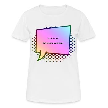 Low German What a dirty weather! - Women's Breathable T-Shirt - white - Front - AI Model Female 172 dark (172cm)