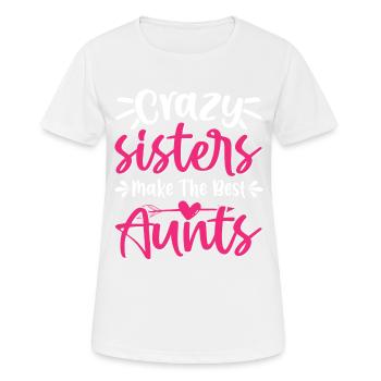 Sisters Best Aunts Baby Pregnancy Announcement - Frauen T-Shirt atmungsaktiv - Weiß - Vorne - AI Model Female 172 dark (172cm)