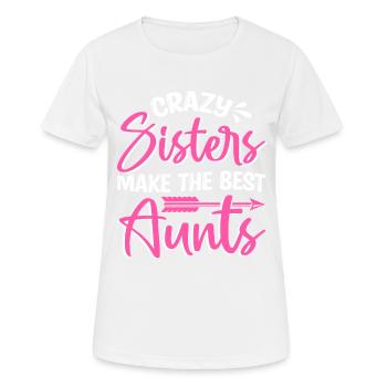 Sisters Best Aunts Baby Pregnancy Announcement - Frauen T-Shirt atmungsaktiv - Weiß - Vorne - AI Model Female 172 dark (172cm)