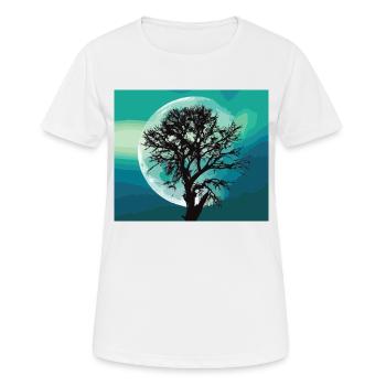 Moon - Women's Breathable T-Shirt - white - Front - AI Model Female 172 dark (172cm)