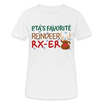 PTA Weihnachten favorite Reindeer - Frauen T-Shirt atmungsaktiv - Weiß - Vorne - AI Model Female 172 dark (172cm)