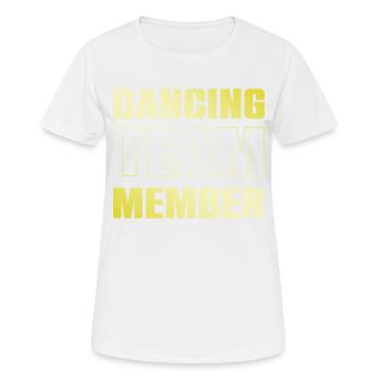 Dancing Team - Frauen T-Shirt atmungsaktiv - Weiß - Vorne - AI Model Female 172 dark (172cm)