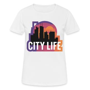 VIE URBAINE - T-shirt respirant Femme - blanc - Devant - AI Model Female 172 dark (172cm)