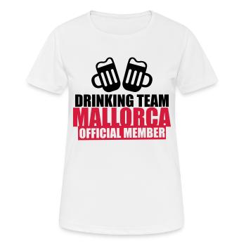 Drinking Team Mallorca - Women's Breathable T-Shirt - white - Front - AI Model Female 172 dark (172cm)