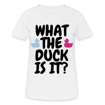 Gender Reveal Party - Frauen T-Shirt atmungsaktiv - Weiß - Vorne - AI Model Female 172 dark (172cm)