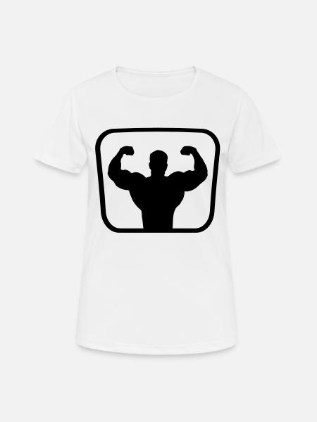 bodybuilding_20 - Women's Breathable T-Shirt - white