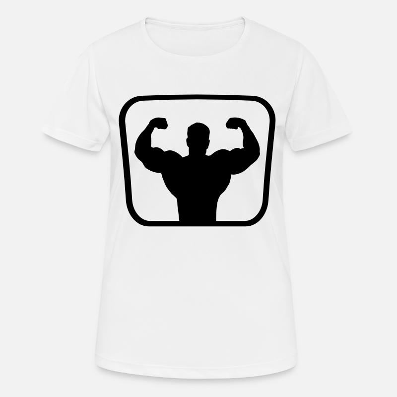 bodybuilding_20 - Women's Breathable T-Shirt - white